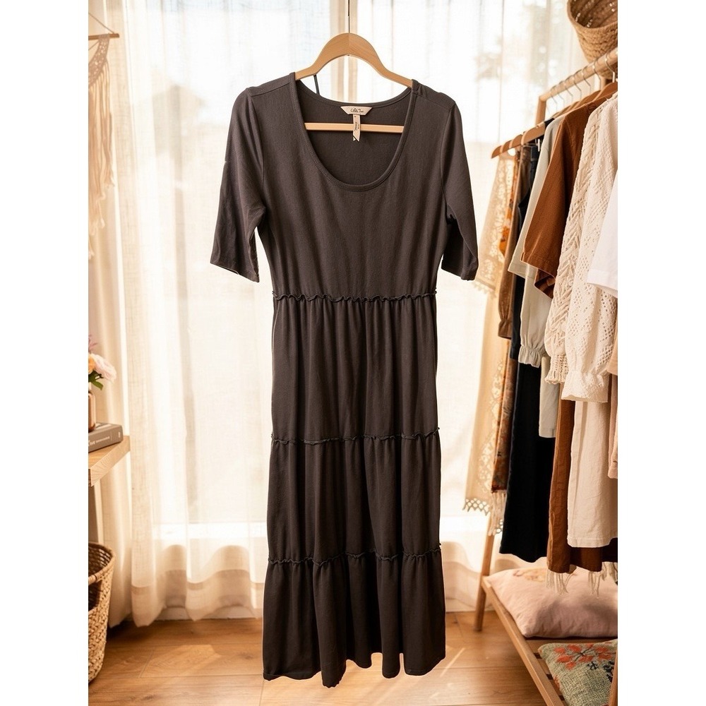 MATILDA JANE Womens Moments with you Own the Night Maxi Dress size M Black